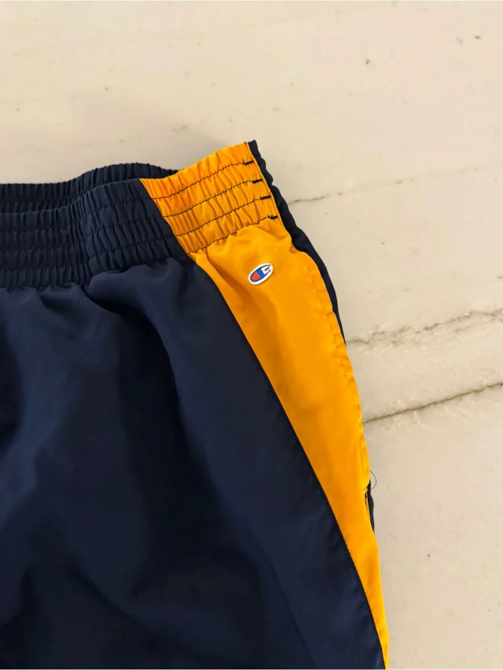 Navy Midshipmen Sweatpants L Blue Champion Tear Away Polyester